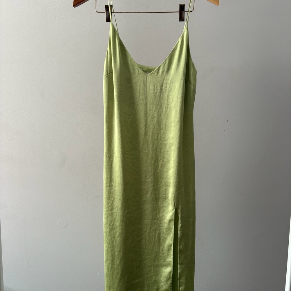 Wilfred Lime Green Midi Dress